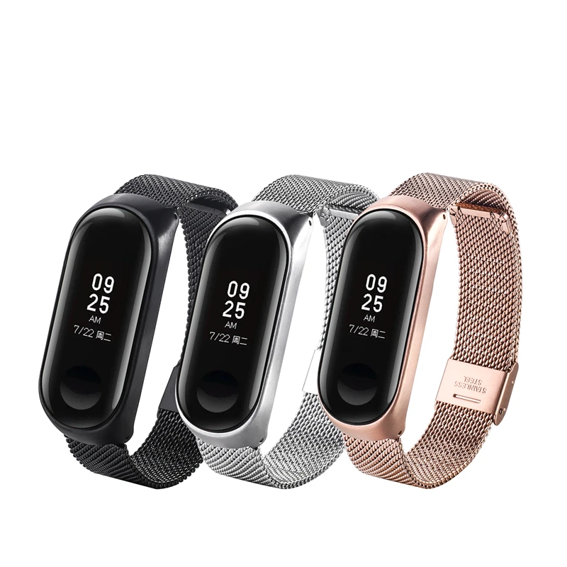 Браслет для xiaomi mi Band 3 ремешок для часов из нержавеющей стали ремешок для xiaomi mi band 3 аксессуары браслет mi band 3 ремешок