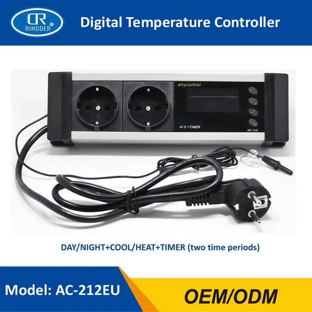 RINGDER цифровой термостат для рептилий с таймером регулятор температуры животных 0