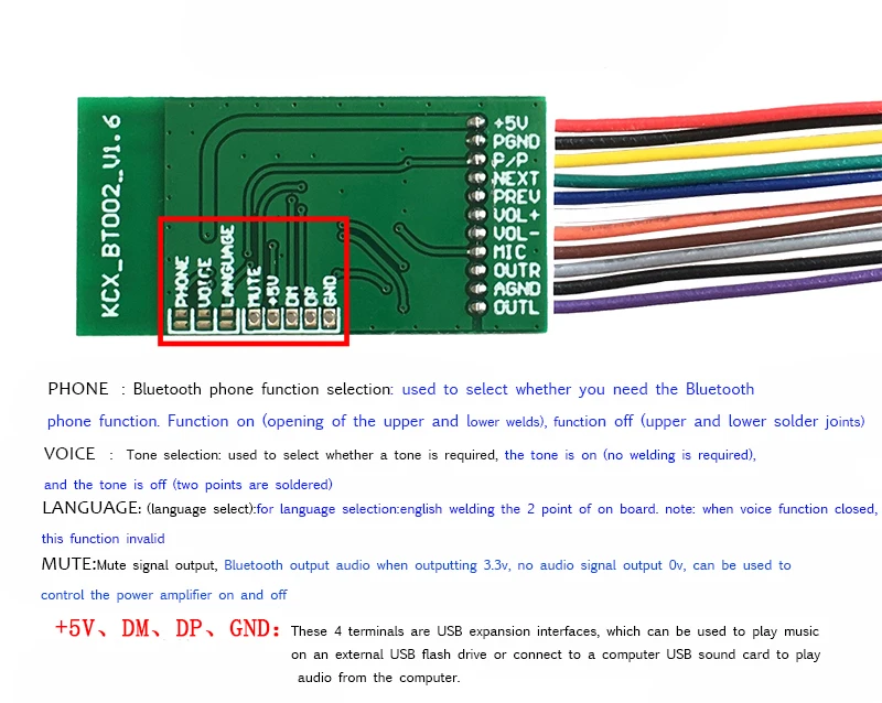 DYKB Bluetooth аудио приемник модуль беспроводной 4 1 монтажная плата приемника стерео