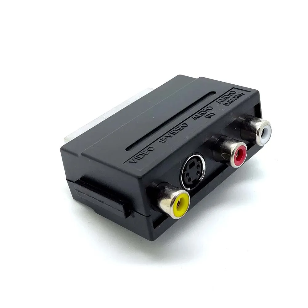 Новый Премиум RGB Scart to 3 RCA Phono + S Video Аудио вход/выход AV TV адаптер|scart to|scart rcascart rgb |