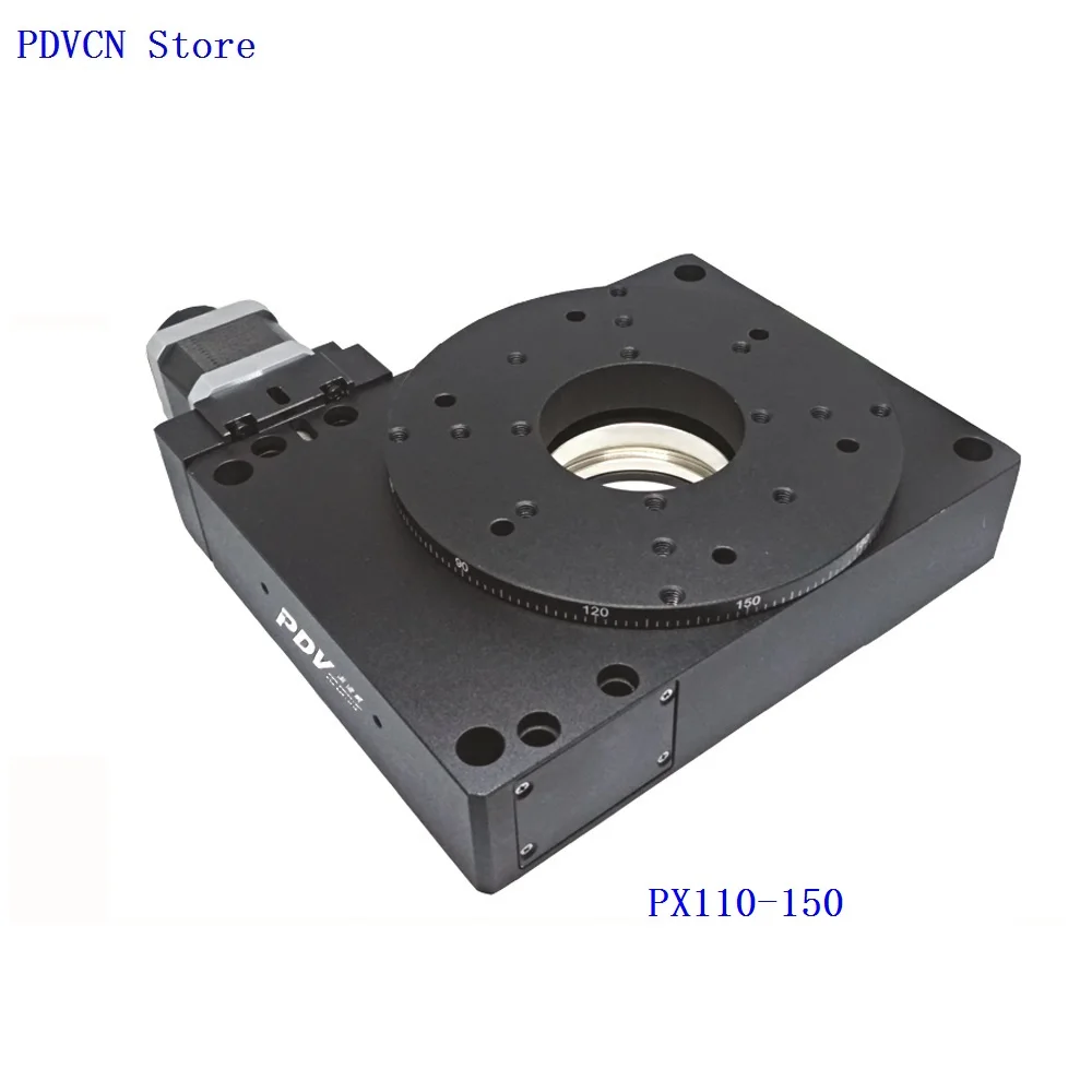 PDV PX110 150 Электрический поворотный этап электрическая вращающаяся платформа