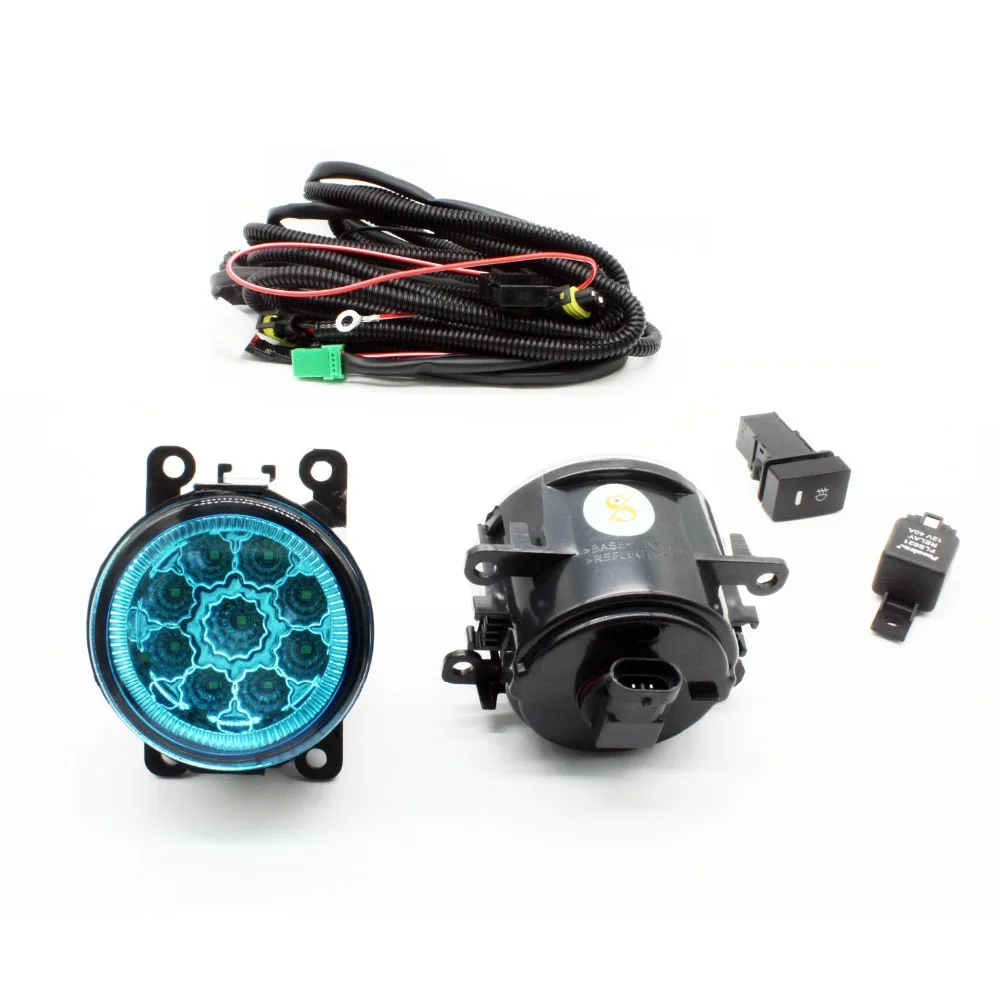 H11 Wiring Harness Sockets Wire Connector Switch + 2 Fog Lights DRL Front Bumper LED Lamp Blue Lens For VAUXHALL ASTRA Mk IV (G) |