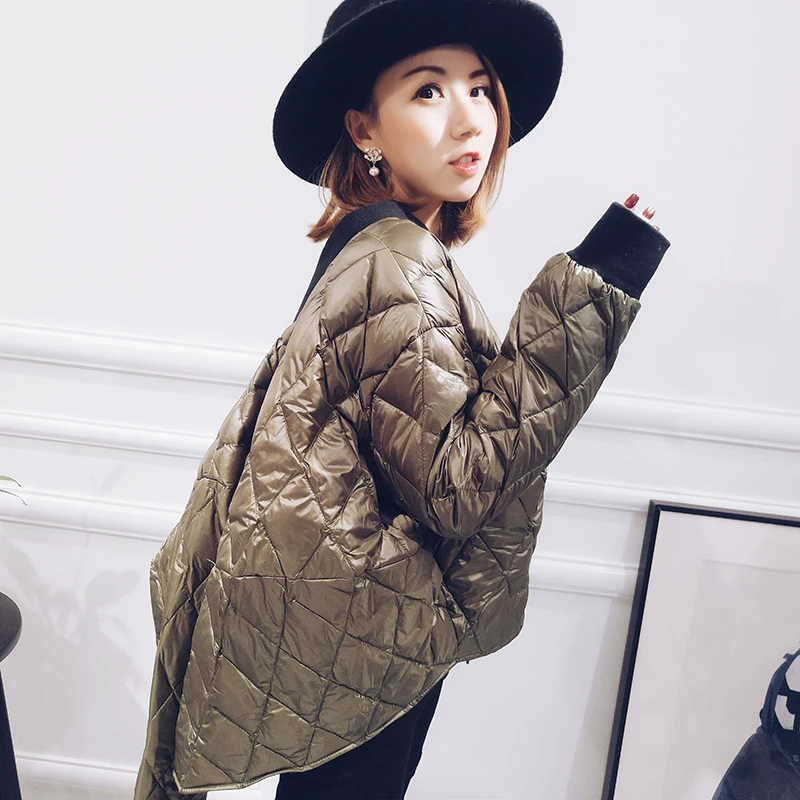 Ультратонкий легкий плед белый утиный пух куртки женские пуховики Верхняя