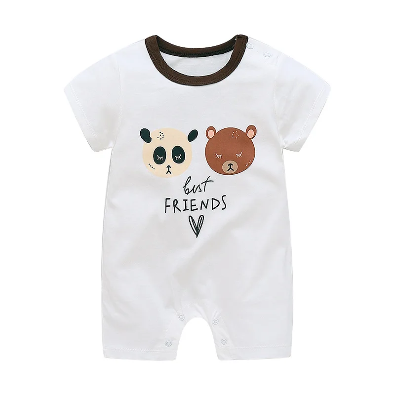 bx Летние комбинезоны с короткими рукавами; детская одежда для альпинизма; тонкий комбинезон из чистого хлопка для новорожденных мальчиков и девочек; одежда с героями мультфильмов; Пижама; Roupa - Цвет: bx