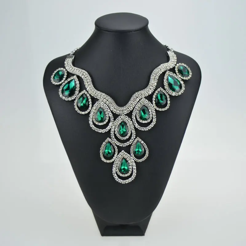 Модное дизайнерское Элегантное ожерелье чокер ручной работы с кристаллами в