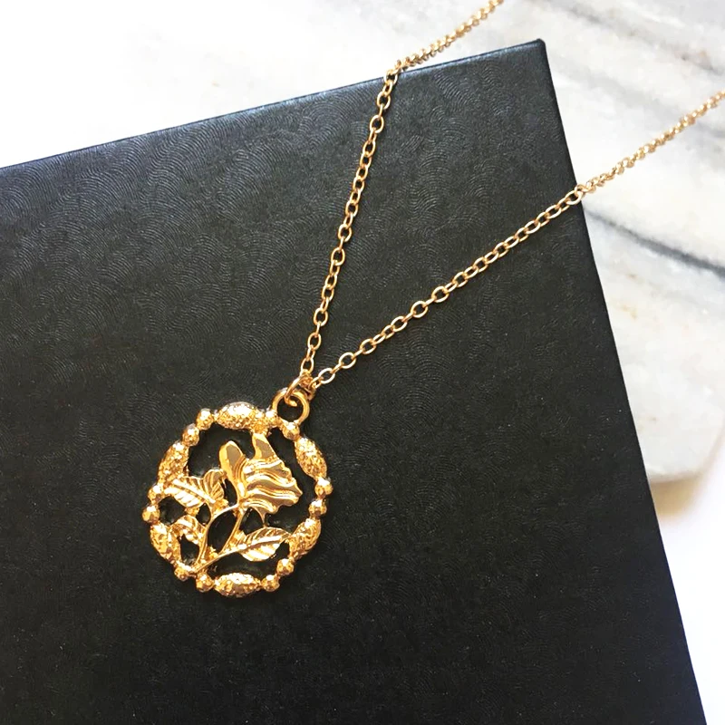 Ожерелье-цепочка с подвеской в виде цветка coco &amp willow золотого цвета для женщин