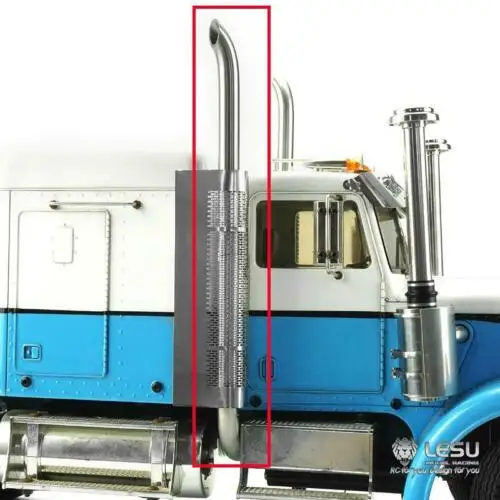 LESU металлическая выхлопная труба дымоход 1/14 RC DIY Tmy King Hauler трактор грузовик