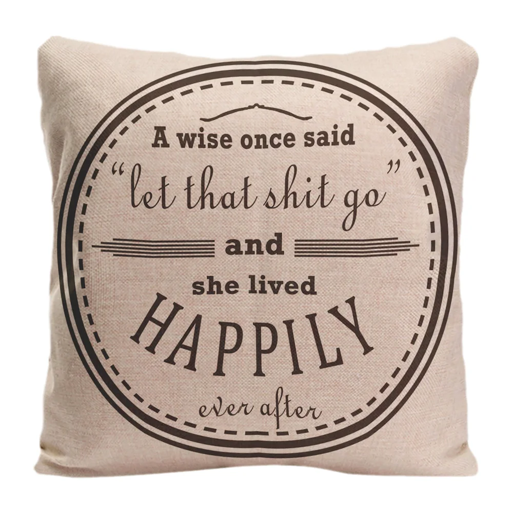 A Wise Once Said Printed Throw Pillow Case Text Printing Decorative Cushion Cover Pillowcase Home Decor By Lvsure For Car Seat | Дом и сад