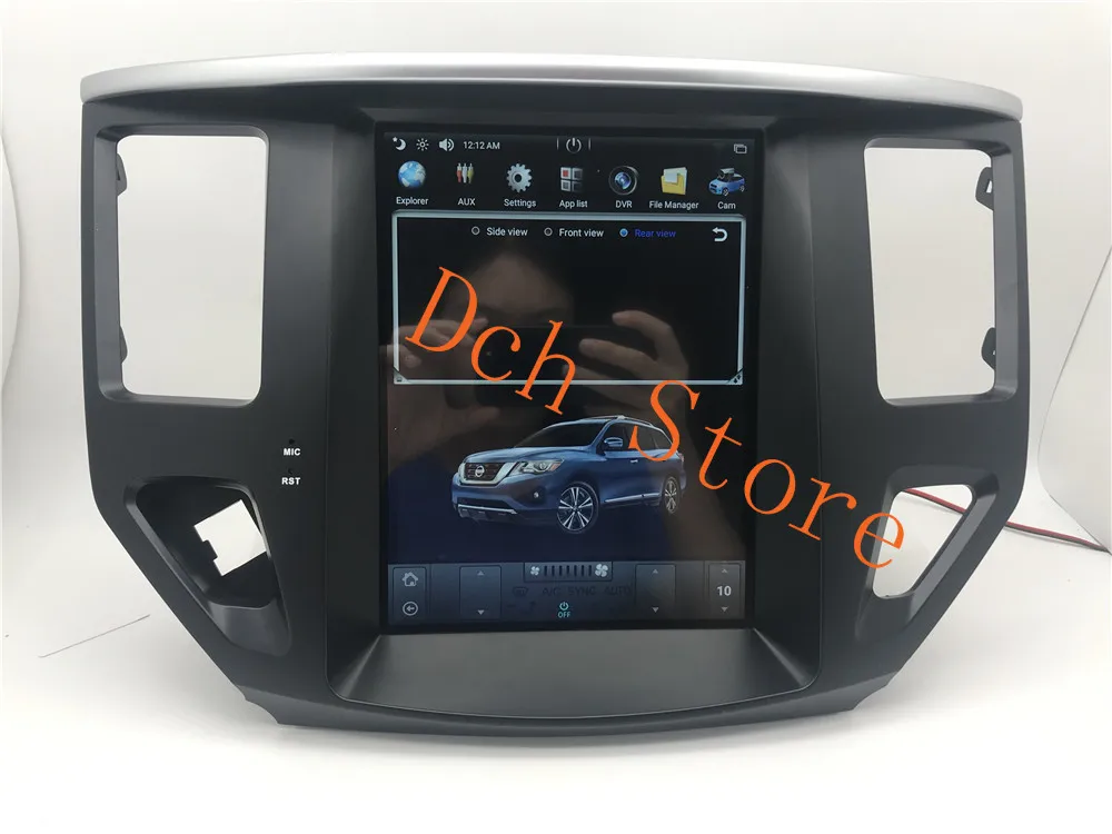 10,4 дюймов вертикальный tesla стиль Android 8,1 автомобильный dvd-плеер gps навигация для NISSAN Pathfinder 2013- стерео ips Авто PX6 CARPLA