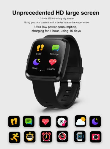 Смарт-часы Y7P спортивный монитор сердечного ритма подходит для IOS Android