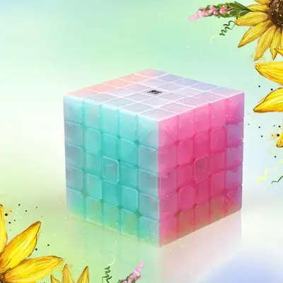 5x5 QIYI Персонализация 2x2x2 желе Stickerless паззлы куб 3x3x3 магические скоростные кубики 4x4x4 cubo magico 5x5x5 qiyi куб Развивающие игрушки - Цвет: 5x5