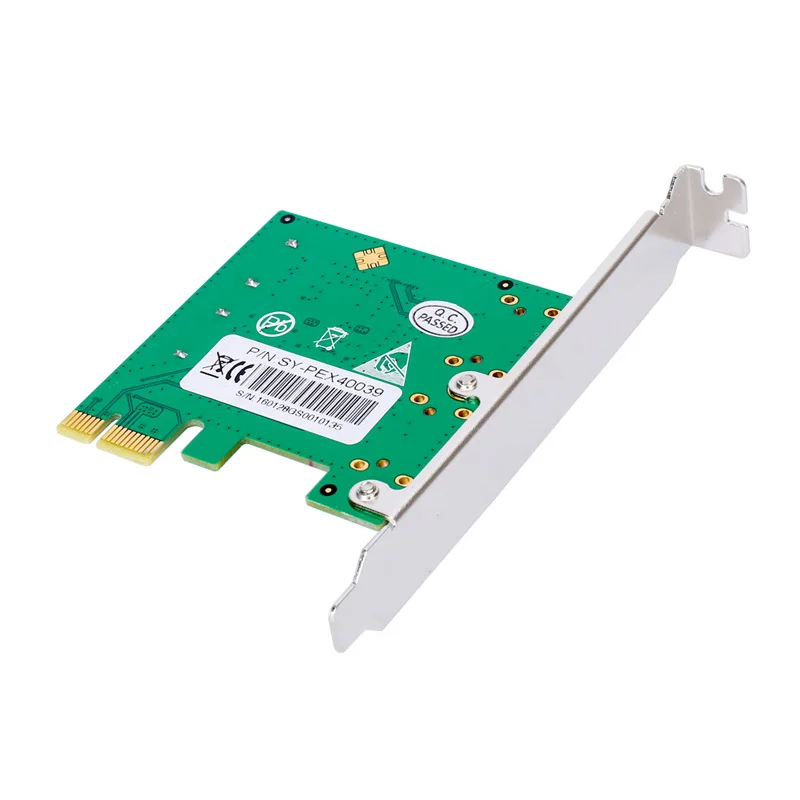 BTBcoin PCI Express PCIE E SATA карта контроллера 2 порта 3 PCIe 0x1 Низкопрофильная Скоба чип ASMedia