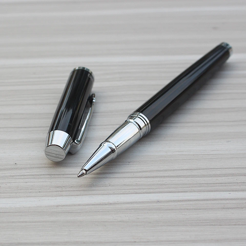 Высококачественная металлическая шариковая ручка черная 0 7 мм роскошные