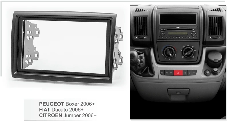 Facia для Citroen Jumper peugeot Boxer Fiat Ducato 2006+ Радио DVD стерео CD панель Dash комплект отделка фасции Лицевая панель рамка