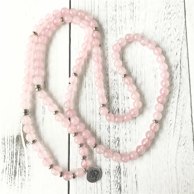 Женский браслет из натурального камня подвеска-ом 108 | Украшения и аксессуары