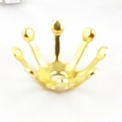 Gold Plated BoYuTe 400 шт 6 цветов Металл латунь тиснение филигрань 10 мм пестик тычинка цветок шарик шапки амулеты «сделай сам» для изготовления ювелирных изделий - Окраска металла: Gold Plated