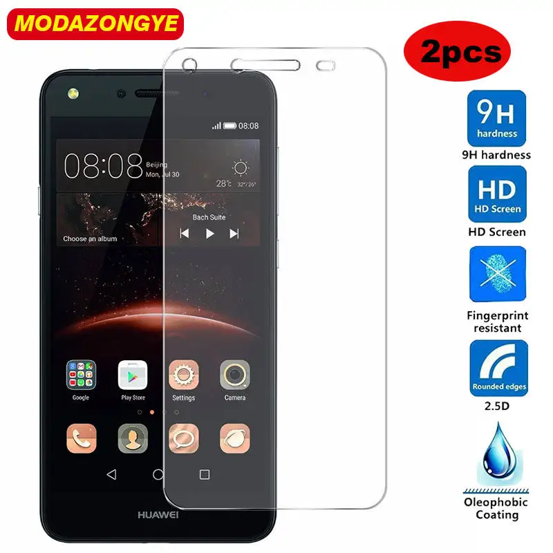Закаленное стекло для Huawei Honor 5A LYO-L21 LYO L21 2 шт. защита экрана Y5 ii II Y5II зеркальная