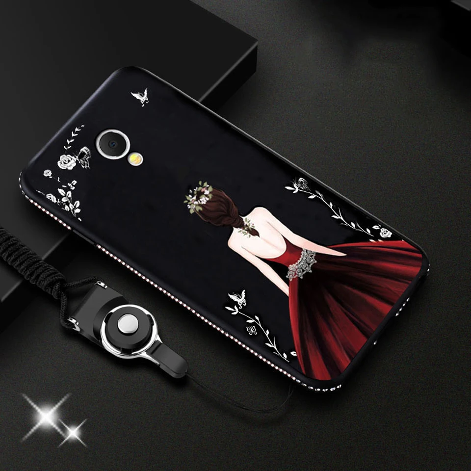 Милый мягкий чехол из ТПУ Блестки с бриллиантами для MeiZu M5 Note M3 M5S M6 iphone X SE 5 5S 6 6s 7 8