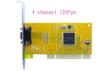 4 канала 120fps камеры видеонаблюдения Карта видеозахвата D1 Запись PCI DVR|pci dvr|video capture