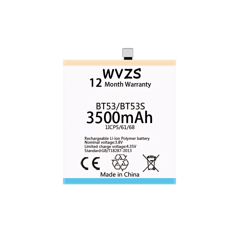 Wvzs 3500 mAh литий полимерный аккумулятор BT53 для Meizu Pro 6 сменные батареи|Аккумуляторы