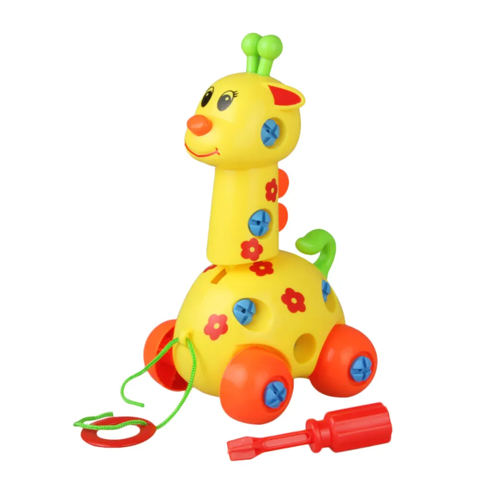 Игрушки для детей Детский пазл Жираф Детская разборка сборка мультяшная игрушка