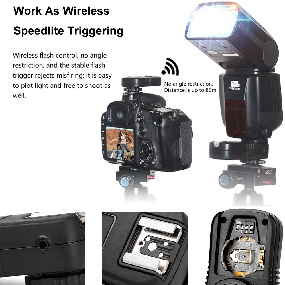 Pixel TF-362 беспроводной триггер вспышки для Nikon D700 D300S D3100 D7000 D5000 пульт дистанционного