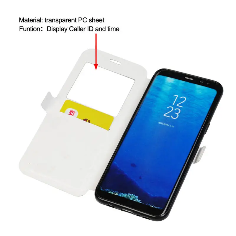 YOKIRIN Краски окном View Флип Чехол для iPhone X 7 Plus P8 Lite Samsung Galaxy S8 плюс Примечание 8 j3 J330 J5