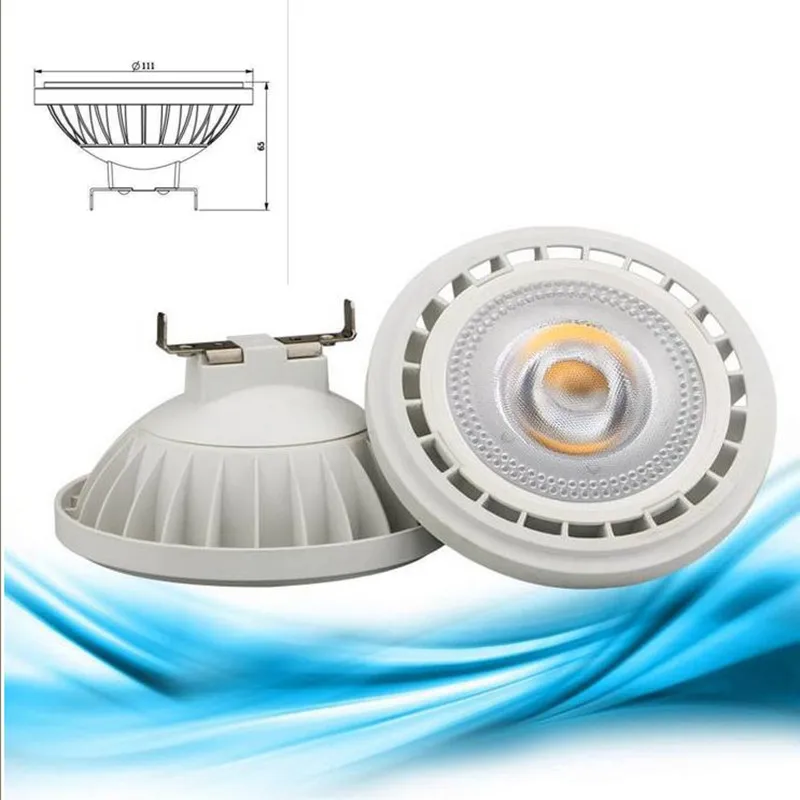 

High Power GU10 15W COB LED Bulb Lamp Dimmable AR111 G53 15W COB LED Ceiling Lamp QR111 LED Spot Light AC85-265V/DC12V 10Pcs/Lot