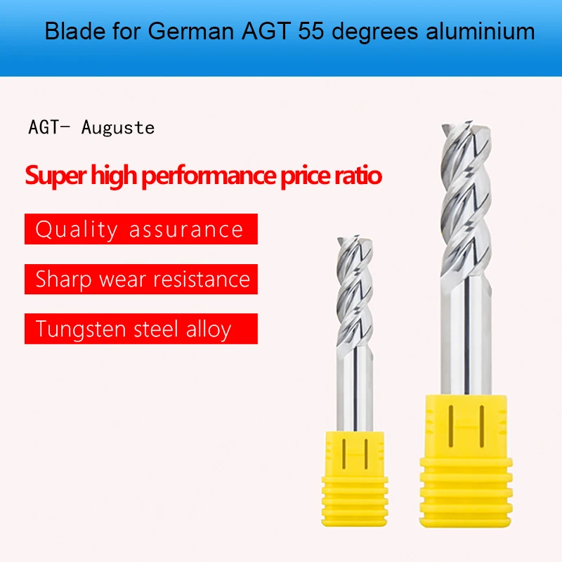 Augusttools Aluminium HRC55 3 Flute Cutting Cnc Endmill Carbide Milling Cutter End Mill For Aluminum Copper Processing Tools | Инструменты