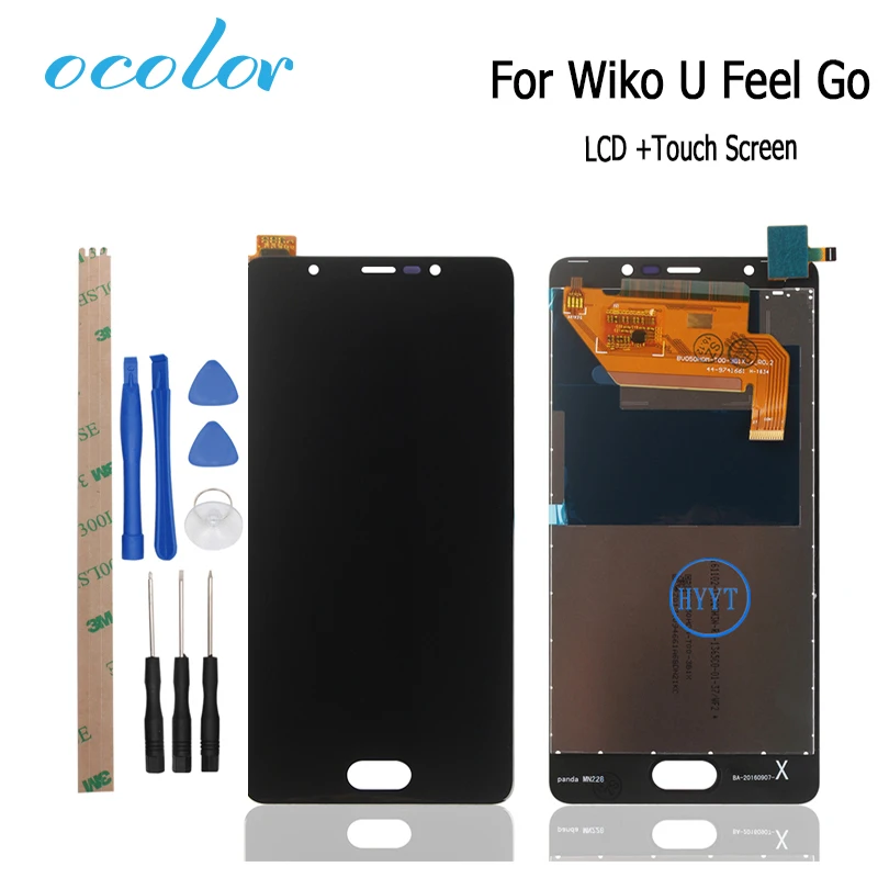 Ocolor для Wiko U Feel Go ЖК дисплей + сенсорный экран дигитайзер сборка Замена с