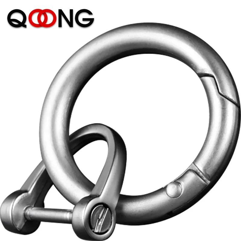 

QOONG Custom Lettering High Quality Metal Keychain For Car Chaveiro Innovative Key Chains Rings Holder Detachable Keyring Y68