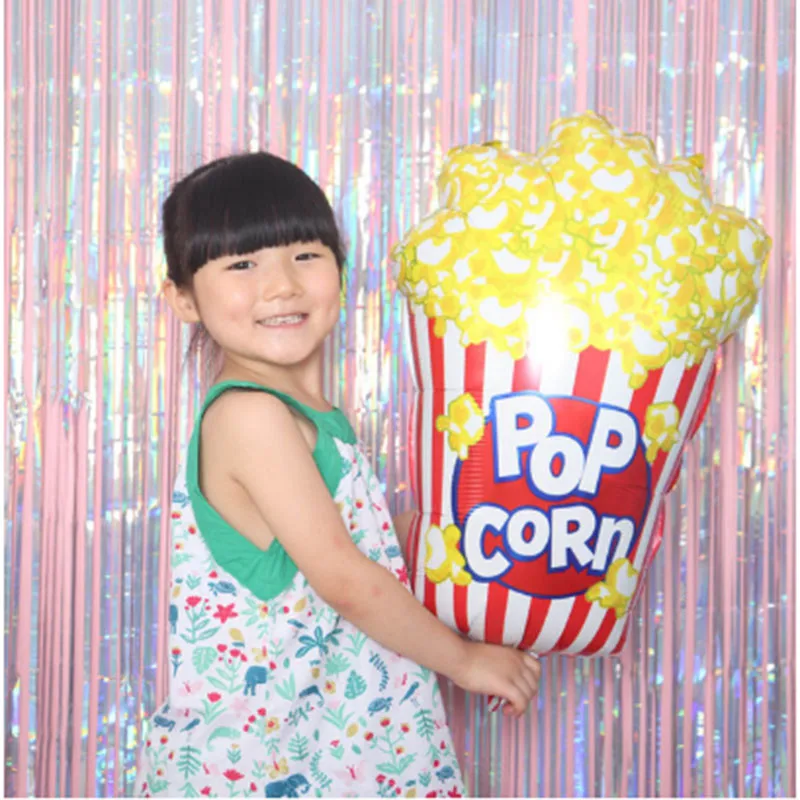 L Popcorn Большой шоколадный торт воздушные шары мороженое летний детский душ сувениры шарики на день рождения вечерние украшения Дети - Color: L Popcorn