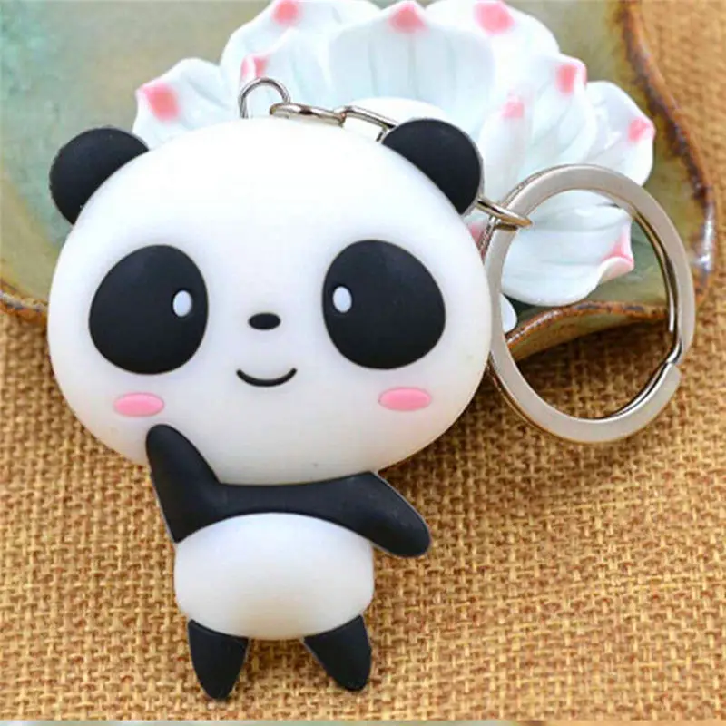 Горячая 1 шт Унисекс Модный Милый Панда брелок силиконовый мешок кулон Kawaii с