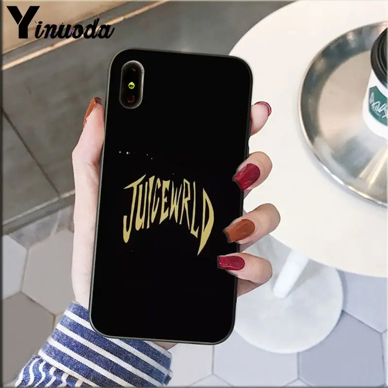 Мягкий силиконовый чехол Yinuoda Juice WRLD из ТПУ для телефона Apple iPhone 8 7 6 6S Plus X XS MAX 5 5S SE XR