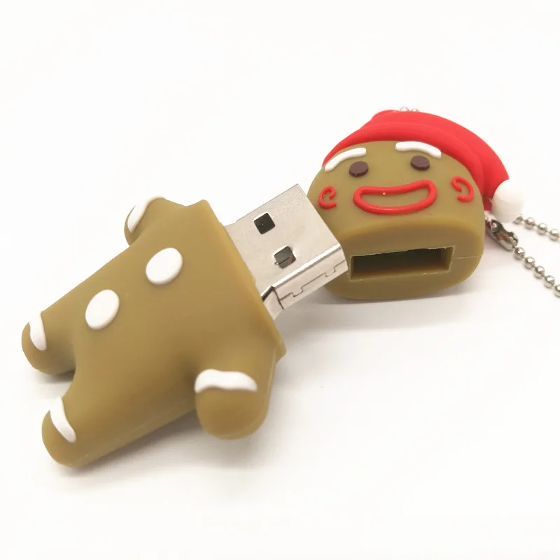 Новый имбирный человек USB флеш накопитель Флешка 4 ГБ 8 16 32 милый мультяшный Usb