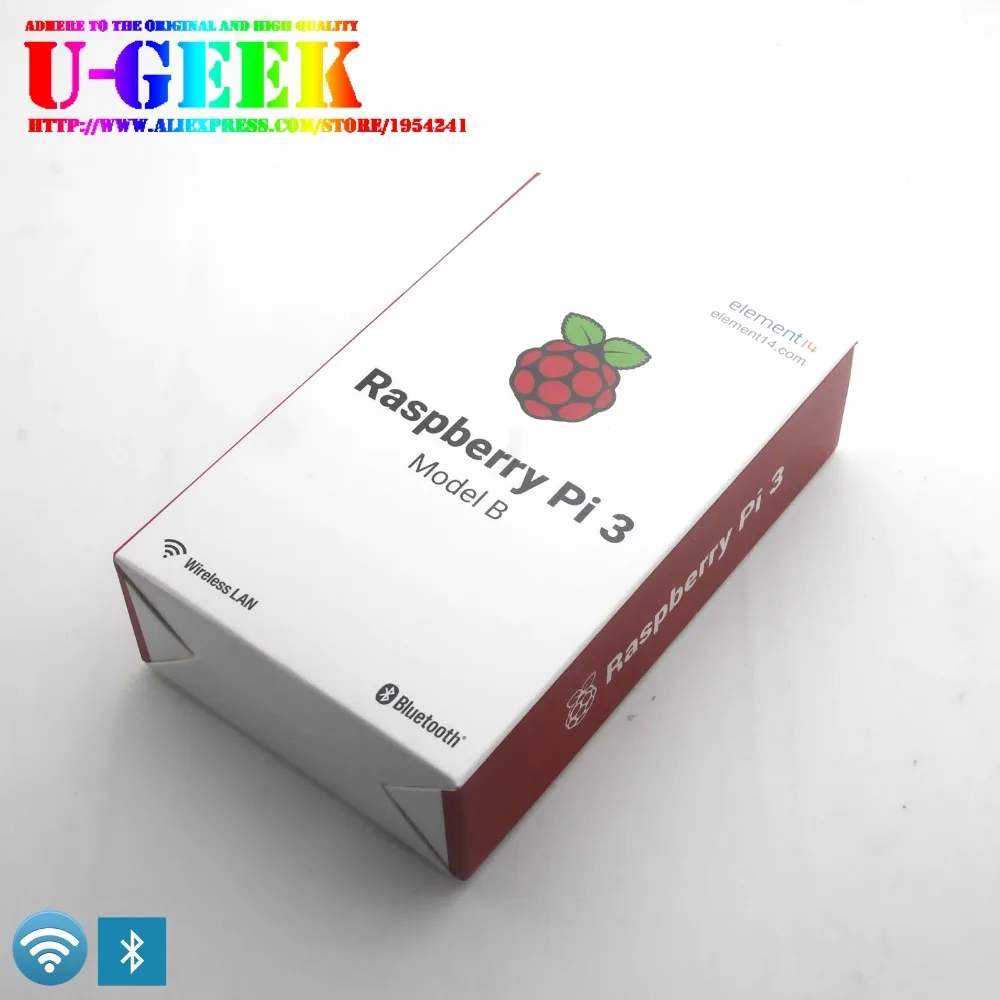 Процессор Element14 1 ГБ ОЗУ 4 ядра 2 ГГц 64 бит с Wi Fi и Bluetooth Raspberry Pi 3B BCM2837|core 1|pi 3pi model b |