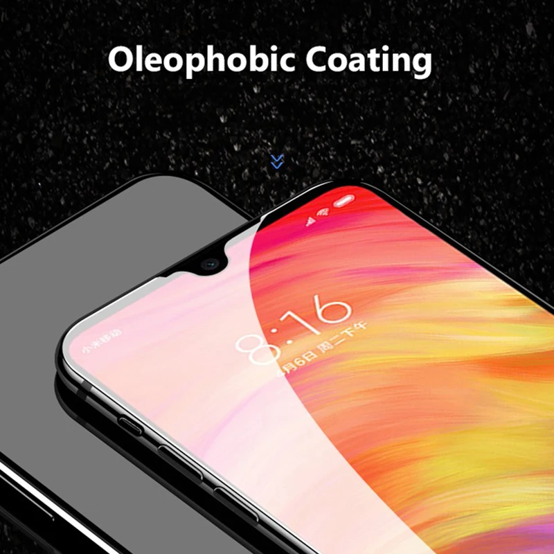Закаленное стекло 5d с полным наклеиванием для xiaomi redmi 7 чехол покрытием очков ksiomi