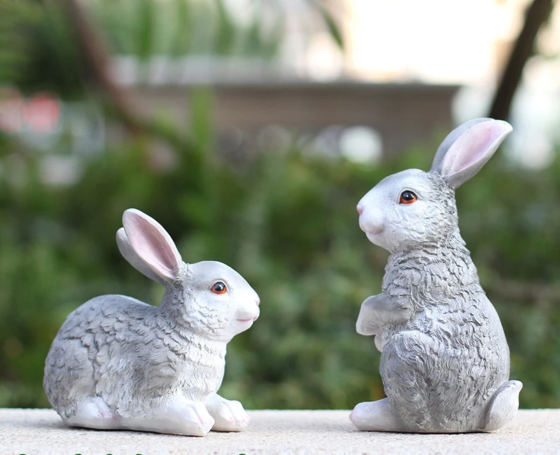 2 шт. садовые украшения ремесла садовая скульптура из смолы имитация сада