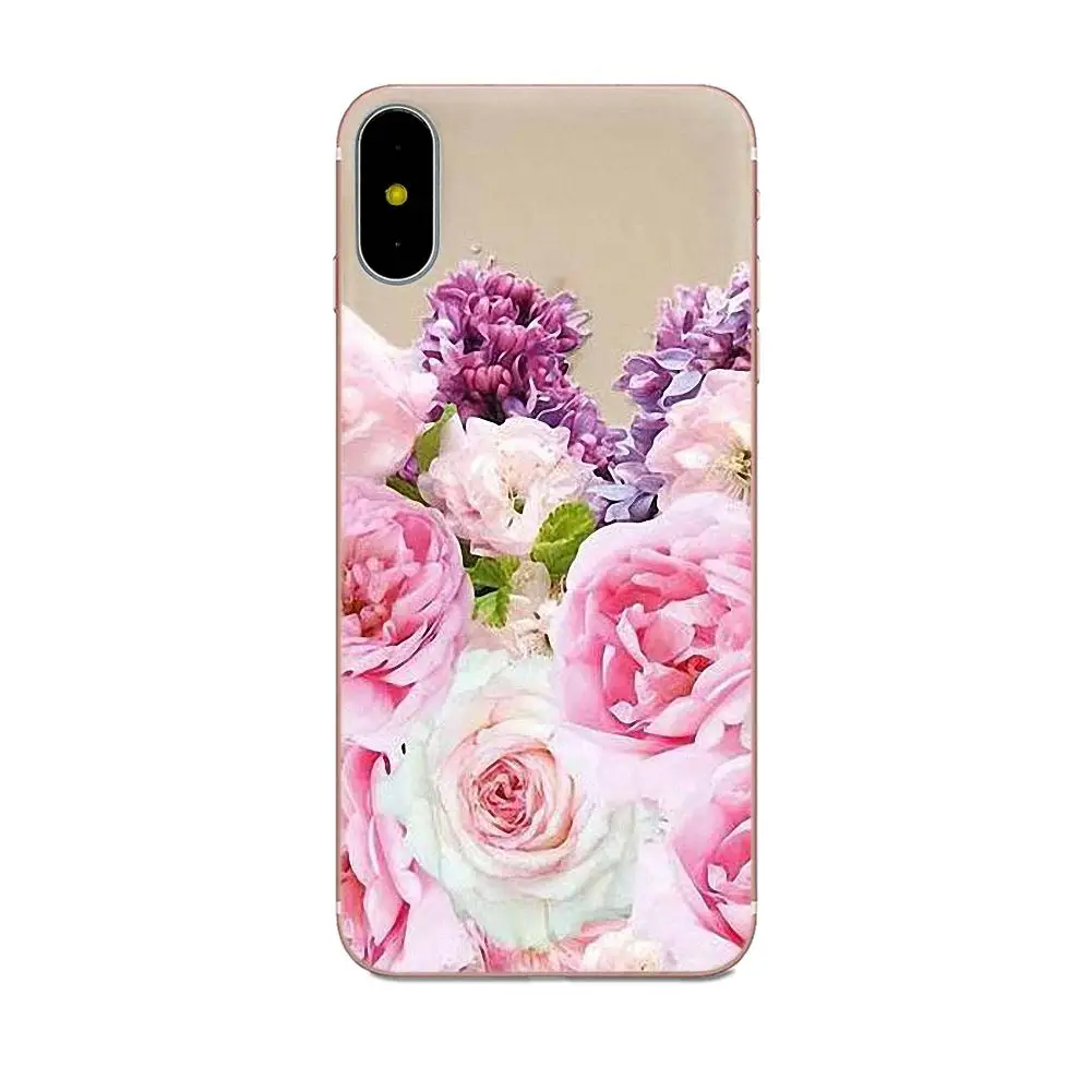 TPU Дизайн под заказ для Galaxy A3 A5 A7 On5 On7 2015 2016 2017 Grand Alpha G850 Core2 Prime S2 I9082 розовый букет