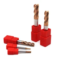 milling cutter hrc60 alloy coating tungsten steel tool 4flute solid carbide cnc milling cutting tools