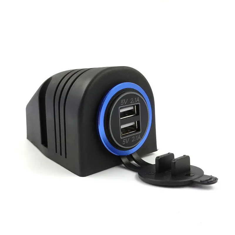 Зарядное устройство Vingtank для автомобиля водонепроницаемый USB вольтметр