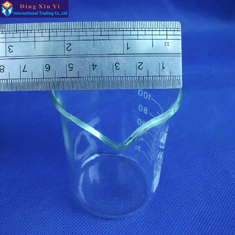 Стеклянная Мензурка лабораторный мерный стакан 100 мл 1 шт.|beaker glass|beaker measurementsmeasuring