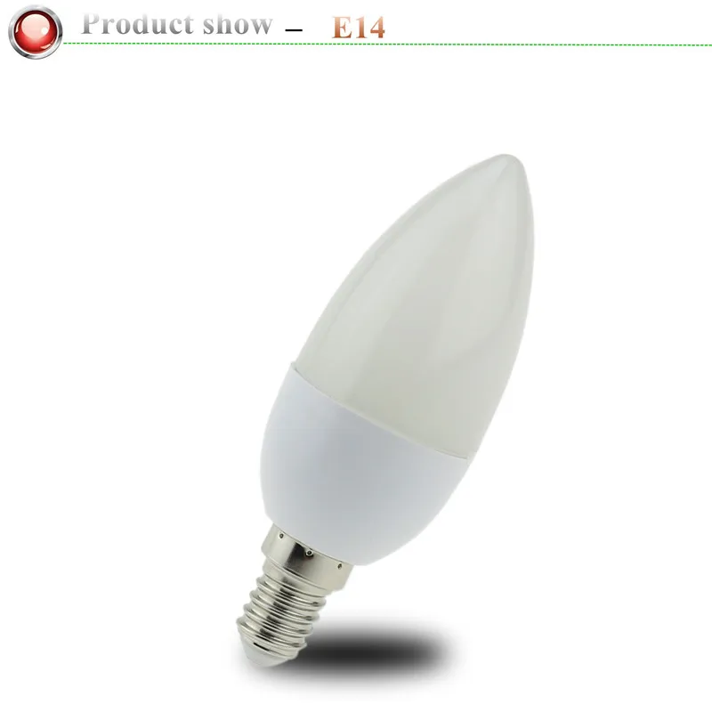 1X5W 7W светодиодная свеча лампа E14 E27 220V энергосберегающий прожектор
