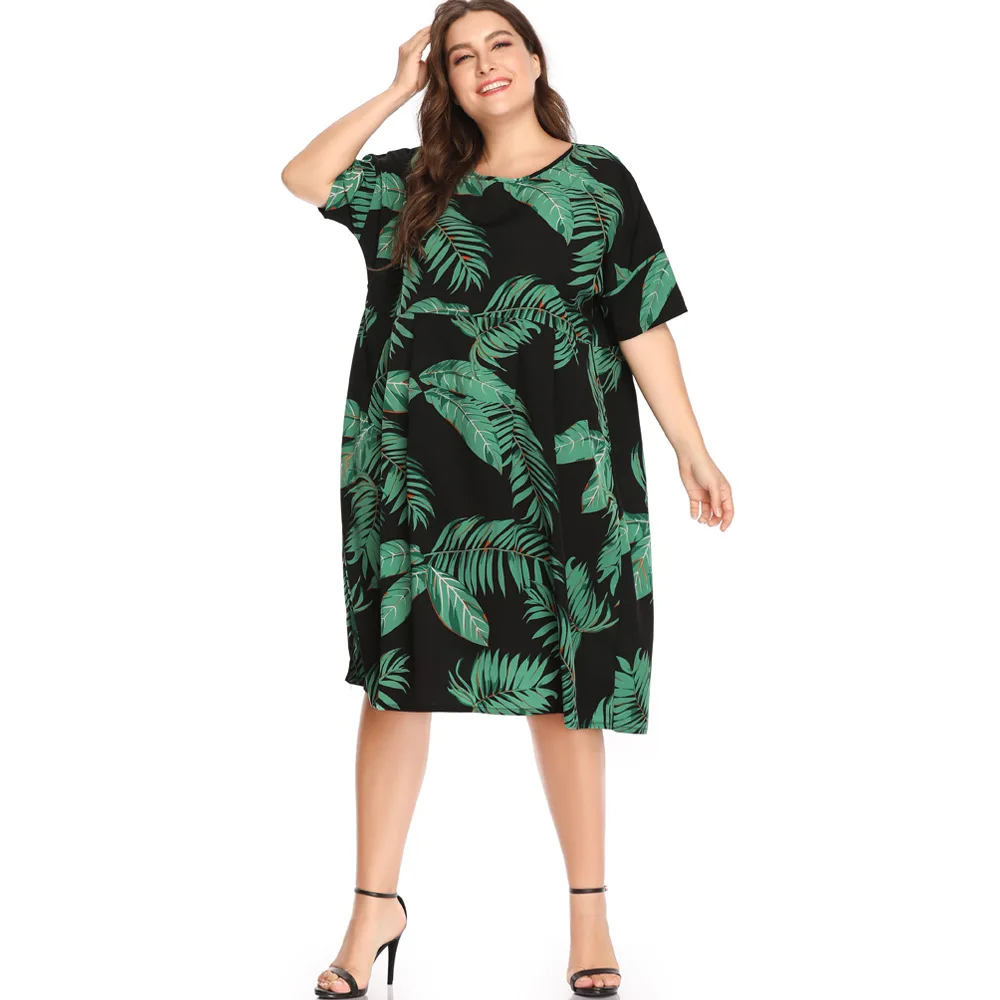 ATOFUL Новое поступление летнее платье Для женщин Vestidos плюс Размеры Повседневное