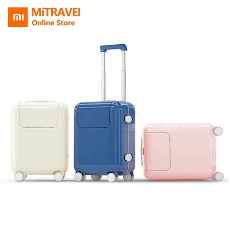 Чехол для детского костюма Xiaomi, 17 дюймов, для багажа, водонепроницаемый, для кемпинга, путешествий, чехол на колесиках, с наклейкой «сделай сам», Kawaii, Makrolon, для путешествий