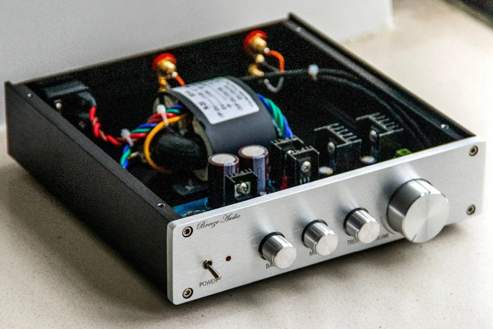 Стереозвук Hi Fi предусилитель BASS + MID TREBLE Регулируемый Собранный чехол класс A