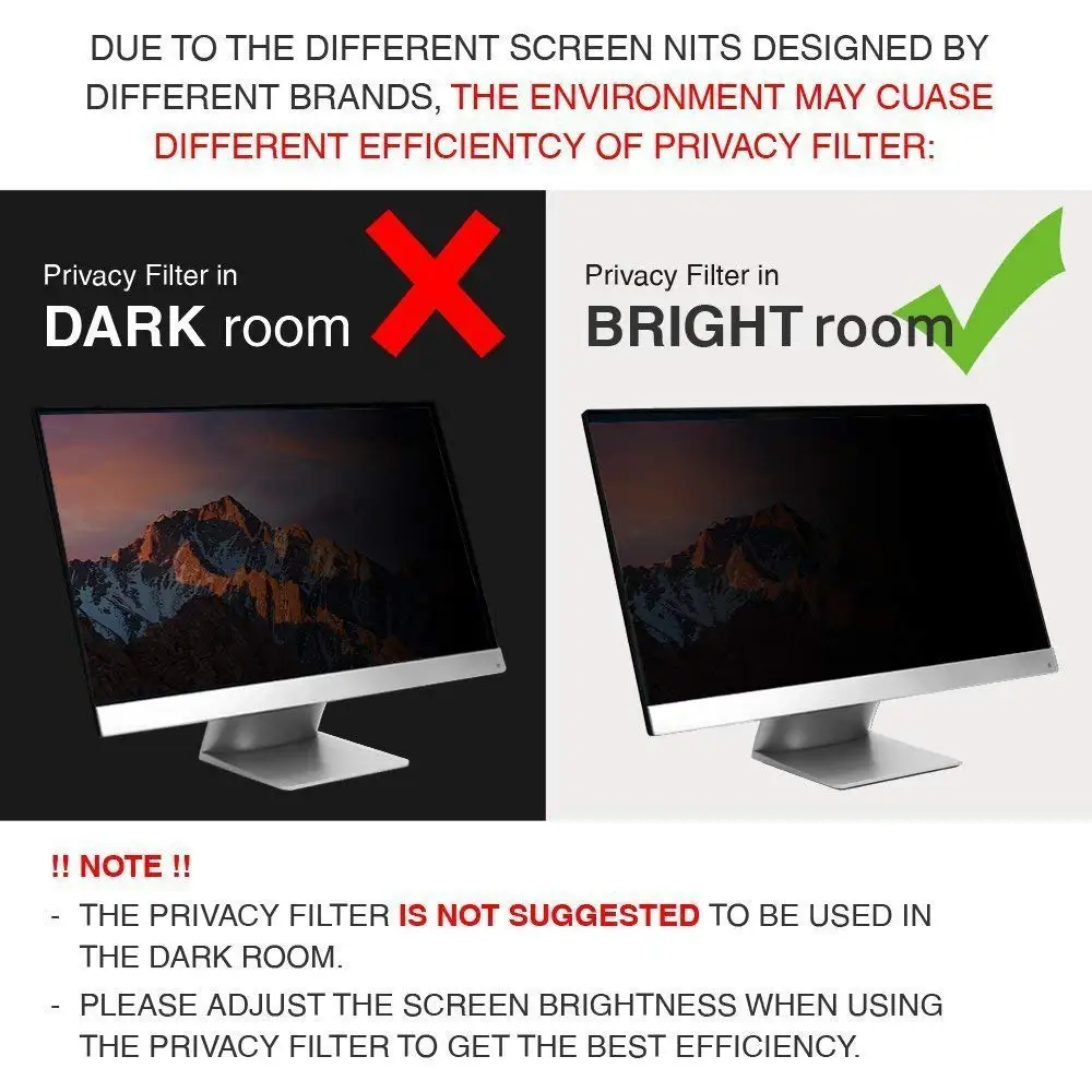 Honsdom 21 5 Дюймов Privacy screen Filter Protector Film для Apple iMac 16:9 компьютерный монитор retina 4 K с