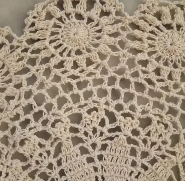 Modern Cotton Lace Crochet Doily Table Napkin Round Tablecloth Placemat Mat Cup Pad Drink Coaster Set Coffee Table Decorations