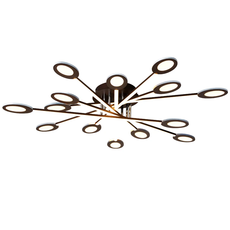 

Brown Color Modern led Chandelier For Living Room Bedroom Home Deco Dimmable chandelier lighting 110V 220V Free shipping