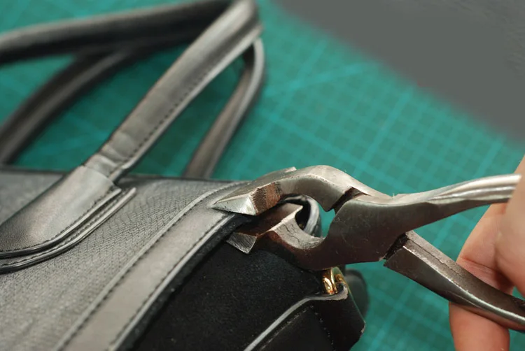 Зажим для кожаной сумки регулируемый пресс плоскогубцев|clamp plier|pliers hairclamp connector |